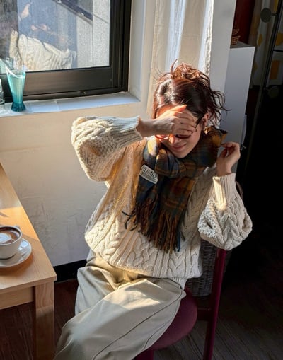 扎實磅數麻花針織衣8