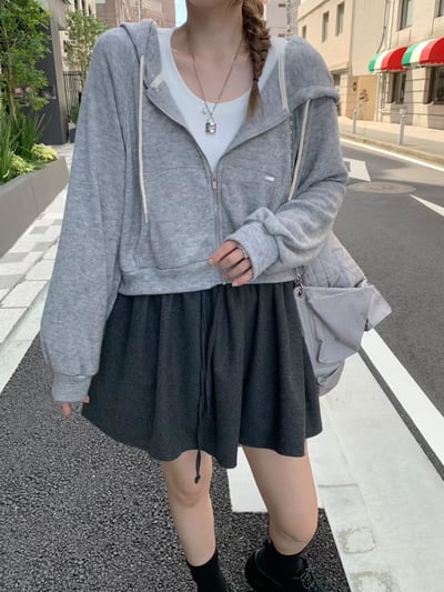 小銀牌連帽短版外套5