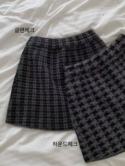 滿版紋路後鬆緊磨毛短裙8