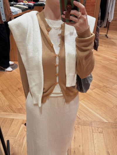 圓領小水鑽薄款針織衫13