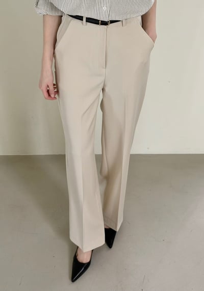 高腰春季薄款直筒西裝褲2