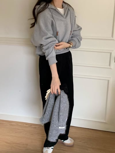 休閒半開連帽衛衣6