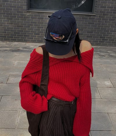 多穿法！排釦領粗坑紋針織衣13