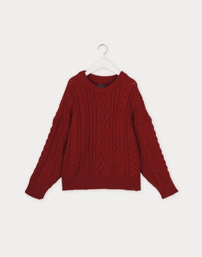 扎實磅數麻花針織衣12