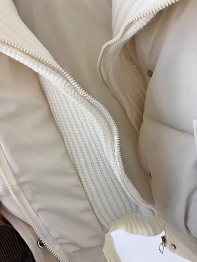 回歸🔥拼接坑紋防水羽絨外套11