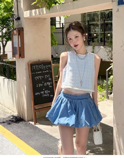 小香毛呢無袖背心11