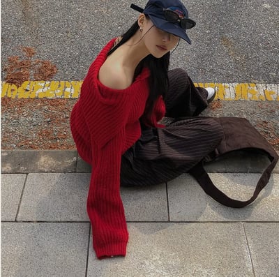 多穿法！排釦領粗坑紋針織衣15