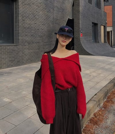 多穿法！排釦領粗坑紋針織衣8