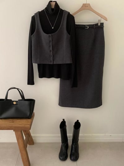 OL直筒修身長裙5