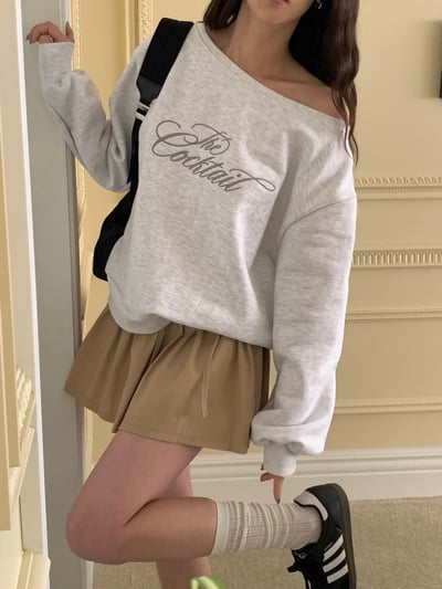 壓摺荷葉棉麻短褲裙（附綁帶）5