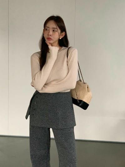 多色款圓領坑紋博款針織衫12