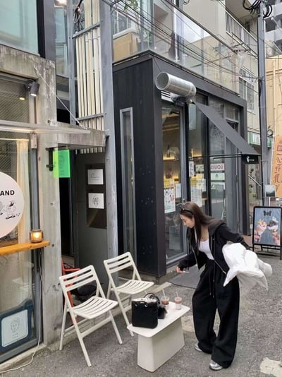 小圓牌休閒短版連帽外+長褲SET4