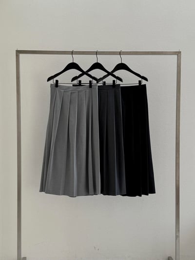 厚款西裝百褶九分長裙8