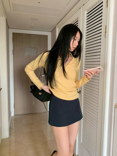 多色款開襟薄款柔軟棉Ｔ6