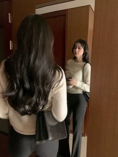 (客訂勿下單）前交叉紐結單肩鏤空薄款針織衫8