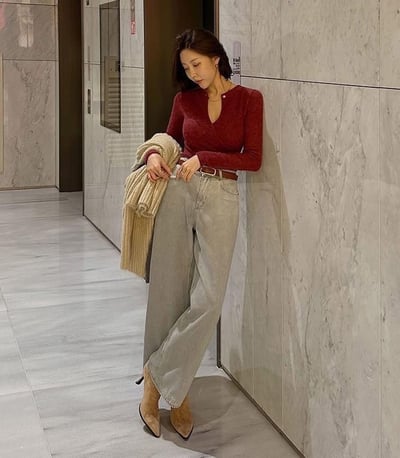 性感交叉鏤空長袖針織衣6