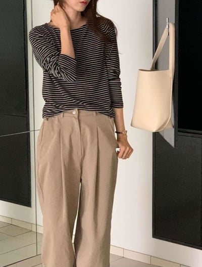 簡約百搭條紋上衣3