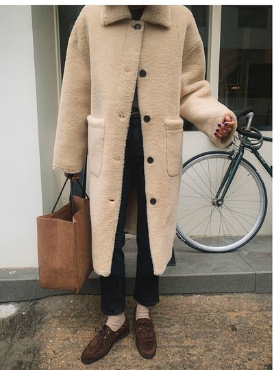 後開衩魔毛直筒黑色小腳褲5