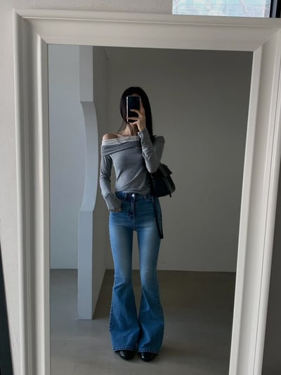 撞色雪紡拼接薄款棉Ｔ2