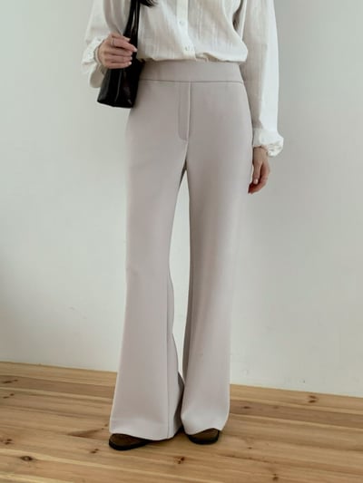 2種長度｜無褲頭垂順小喇叭西裝褲6