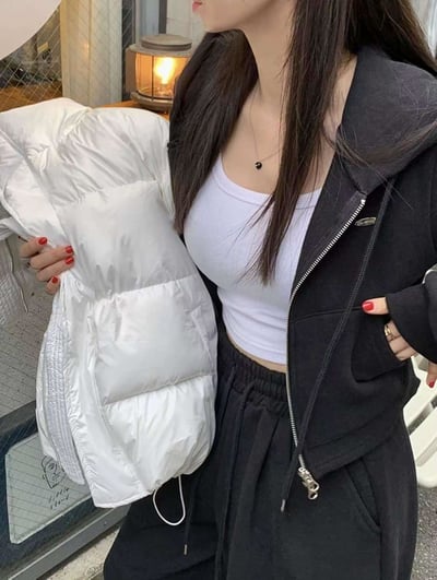 小圓牌休閒短版連帽外+長褲SET5