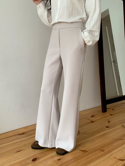 2種長度｜無褲頭垂順小喇叭西裝褲3