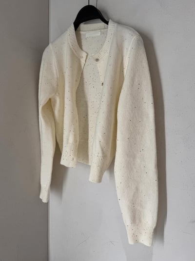 圓領小水鑽薄款針織衫20