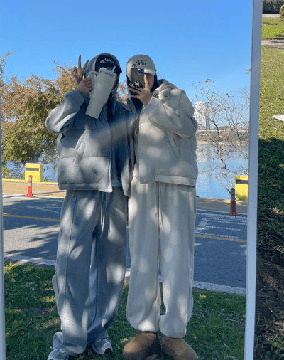 三件組｜麵包鋪棉背心＋連帽棉質外套＋鬆緊長褲SET10