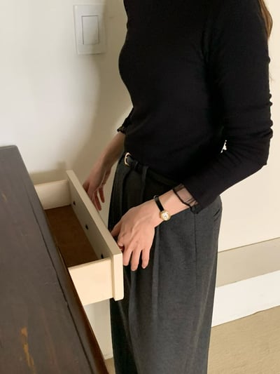 拼接花邊邊網紗高領打底衣12