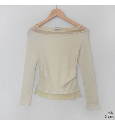 假兩件拼接造型上衣7