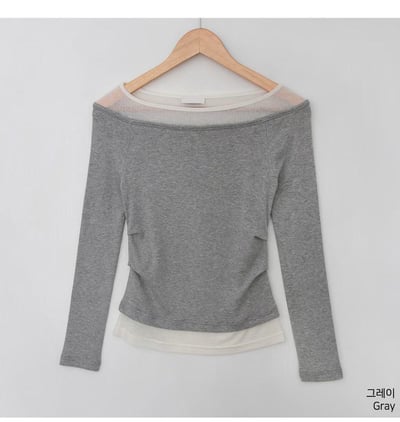 假兩件拼接造型上衣8