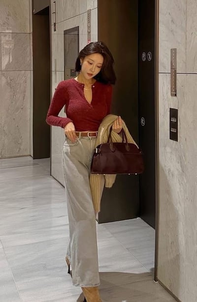 性感交叉鏤空長袖針織衣7