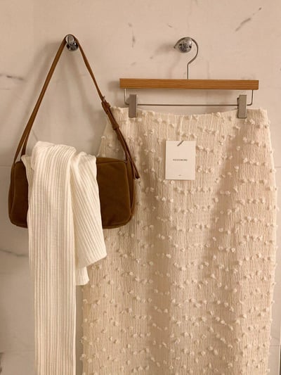 立體碎花口袋軟料襯衫（附綁帶）9