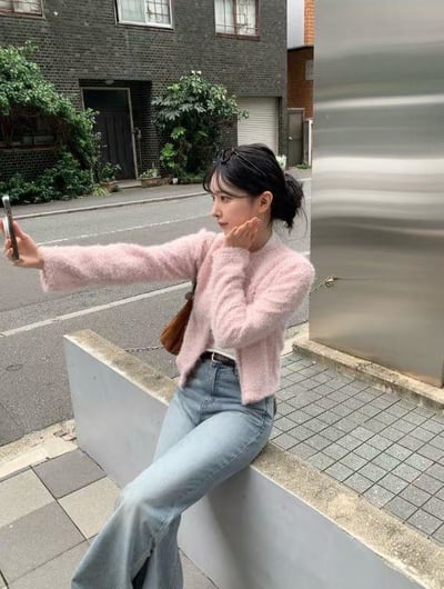 薄款毛毛圓領小外套2