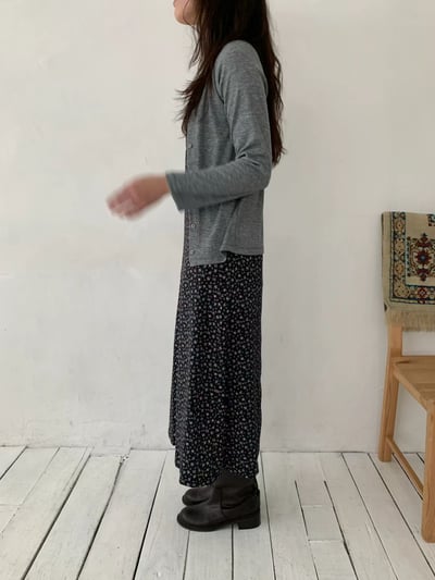 可調肩帶花邊蕾絲碎花背心長洋12