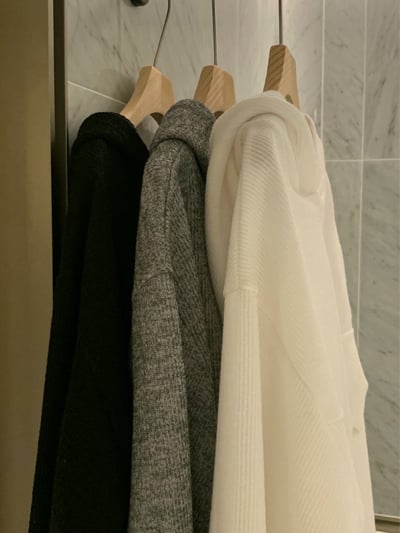 縮腰連帽大學Ｔ+鬆緊短褲裙SET20