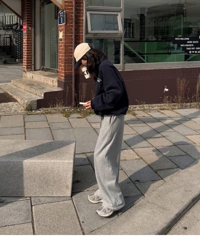 內刷毛刺繡logo拉鍊領大學Ｔ14