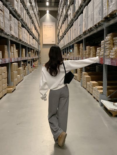 細坑紋內刷毛厚款休閒長褲9