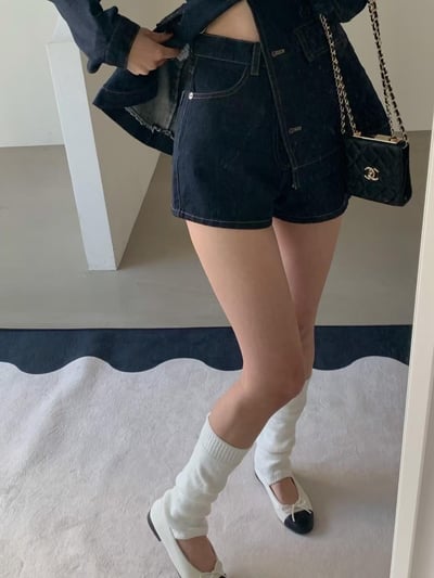 大V牛仔上衣+短褲SET（可拆買）4