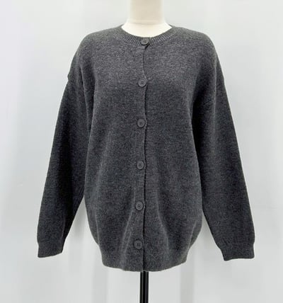 針織背心+抽繩三分短褲+排釦罩衫SET9