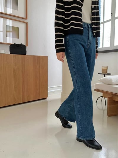 高腰挺款順身直筒微寬褲4