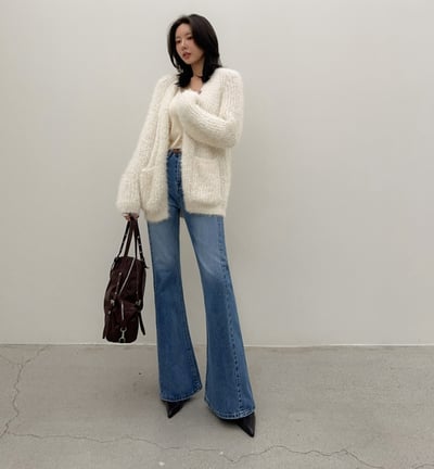 高個款！側車線落地款喇叭牛仔褲5