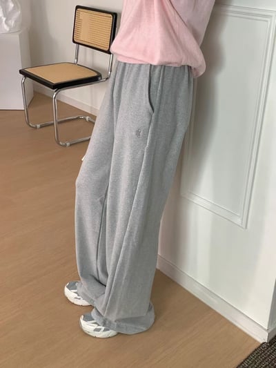 排釦腰頭設計休閒棉褲8