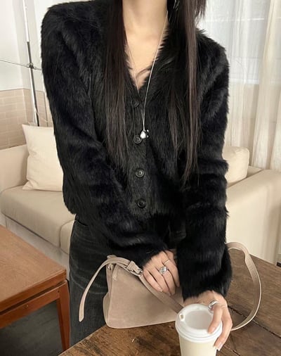 毛毛款毛排扣小外套7