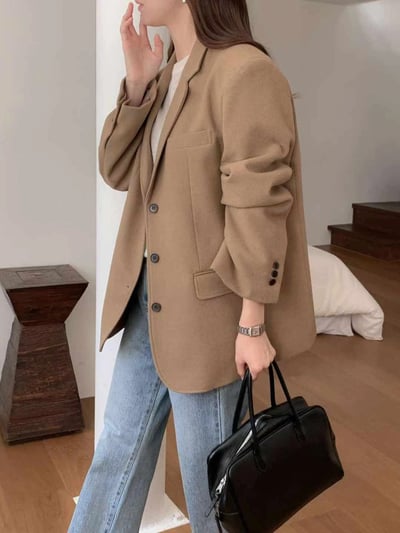 刀領後開衩羊毛西裝外套2