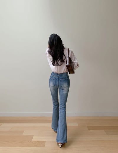 超提臀！美腿喇叭牛仔褲7