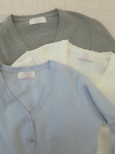 兩穿抽繩鬆緊縮腰針織小外套6