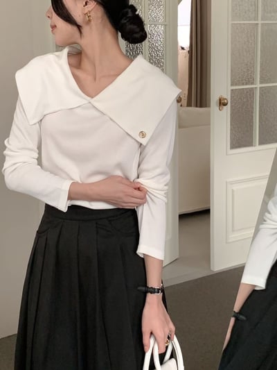 （客訂勿下單）前後大翻領金牌logo薄款棉T7