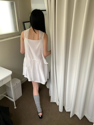 細肩小短洋裝(附綁帶4