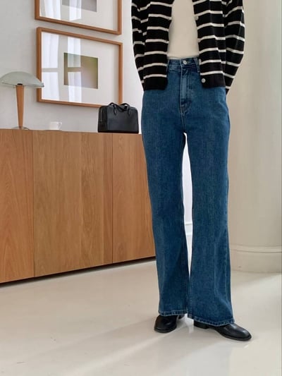 高腰挺款順身直筒微寬褲5